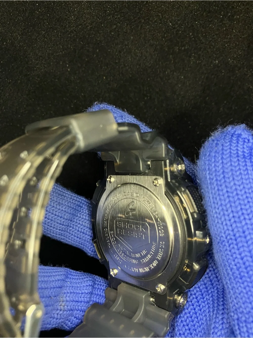 Custom G Shock Clear And Black Colorway